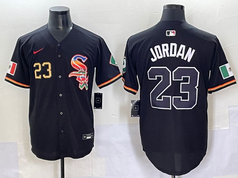 Men 2025 Chicago White Sox #23 Jordan Black Game Nike MLB Jersey style 54->chicago white sox->MLB Jersey